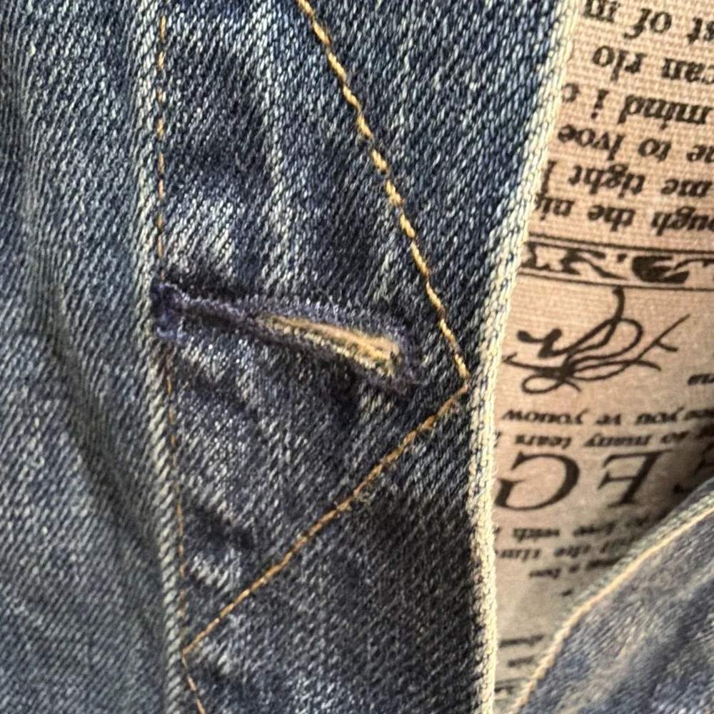 GAP Womens Jacket Size L Blue Jean Denim Icon Saddle Long Sleeve Cotton Pockets - Picture 8 of 16